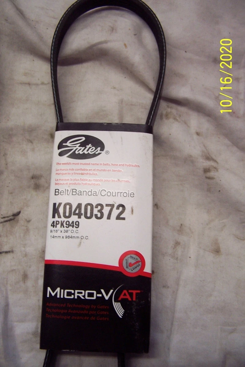 GATES MICRO -V BELT K040372 4PK949 | eBay