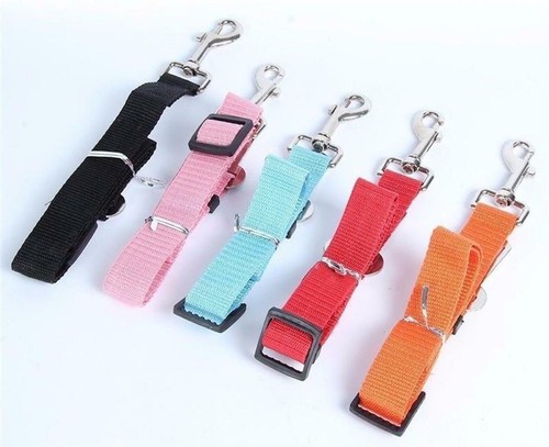 SEATBELT LEASH Dog Pet Car Safety Belt Harness Collar Restraint Lead Adjustable - Picture 5 of 28