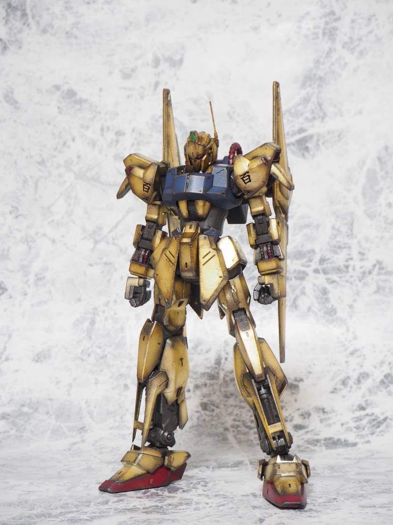 Built and Tastefully Weathered MG 1/100 Hyaku Shiki 2.0