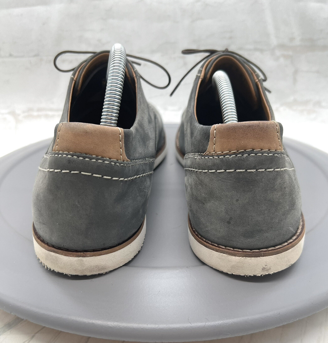 Clarks 1825 Shoes Lightweight Derby Mens 12 Gray Suede  display picture 1