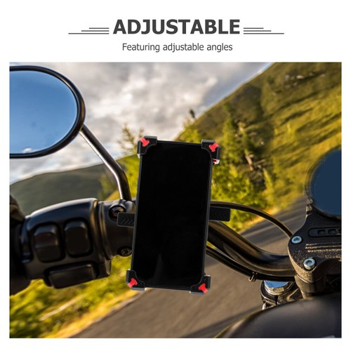 Handlebar Phone Holder Cell Mount for Motorcycle Bike Riding Rack - Photo 10 sur 12