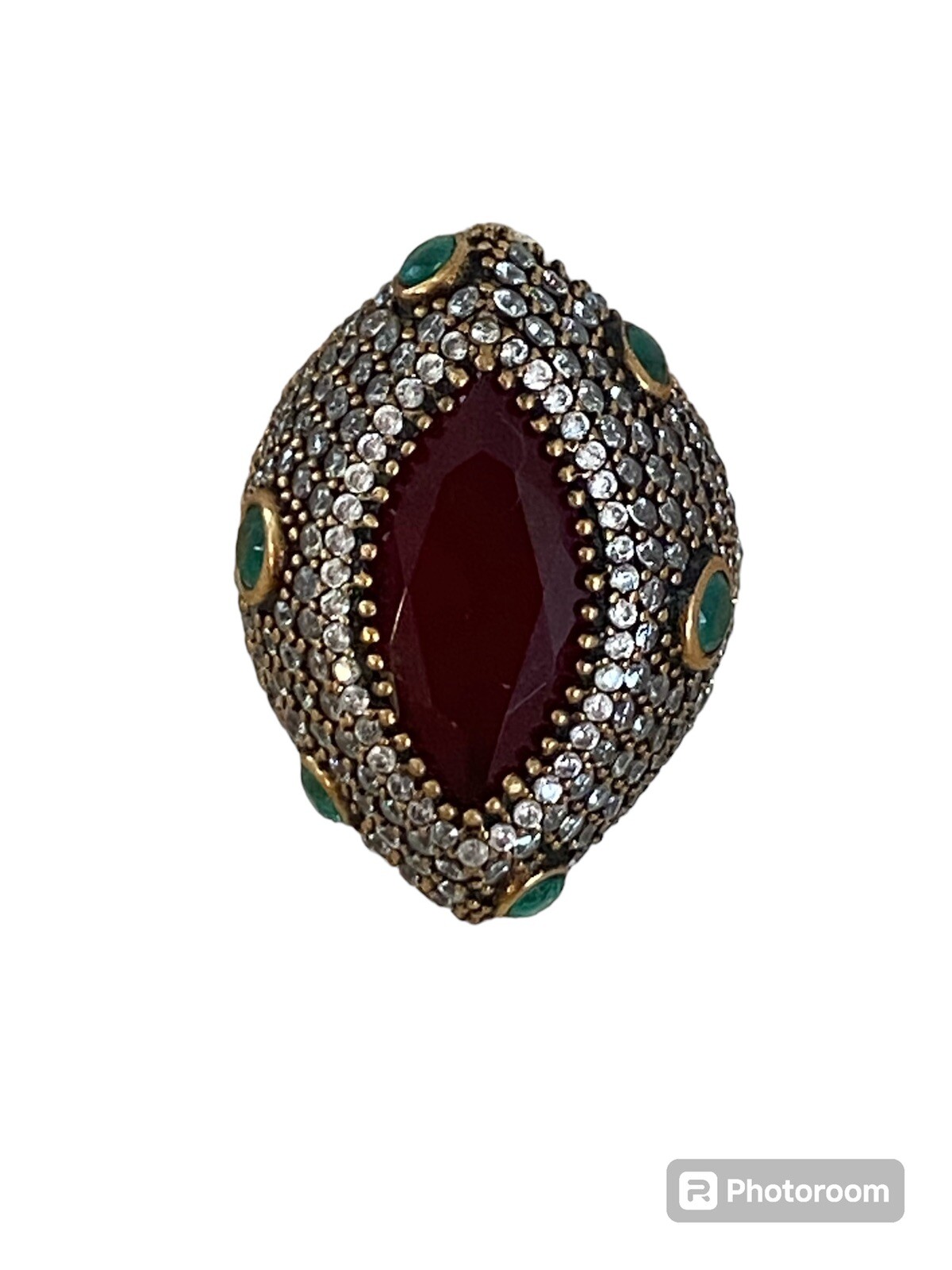 High End Unique Turkish Rhinestone Statement Ring… - image 3