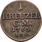 Saxony-Albertine Line Cruiser 1765 EDC 0.9g Silver Original Coin #FAO77