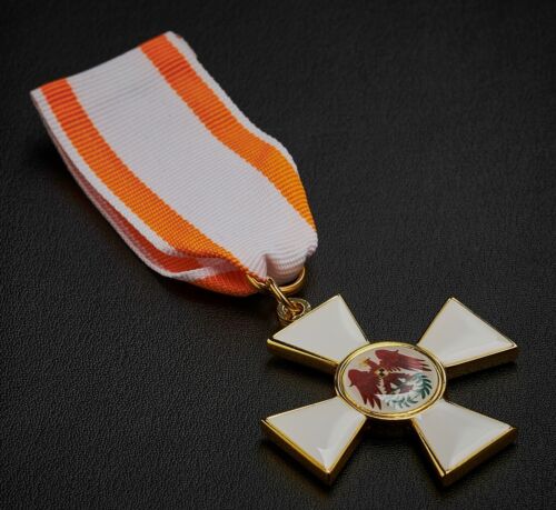 Replica Order of the Red Eagle Medal. 2nd Class. Prussia/German Enamel 24ct Gold - Photo 1/4