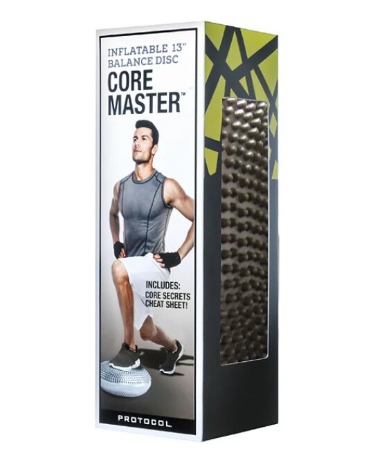 NUEVO Disco de Equilibrio Inflable Core Master 13" Con Bomba Fitness Entrenamiento Gimnasio en Casa