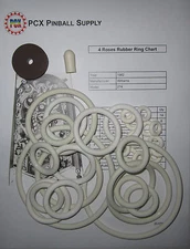 1962 Williams 4 Roses Pinball Machine Rubber Ring Kit - aka Four Roses