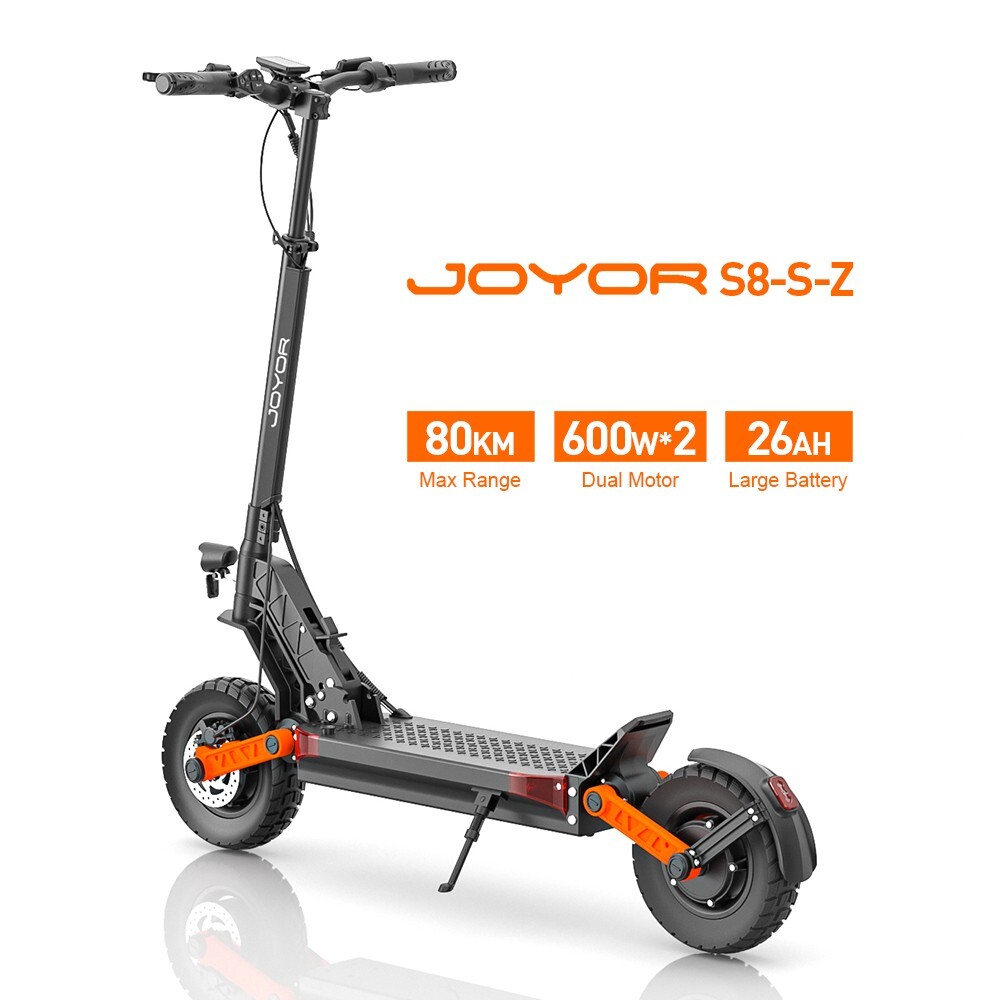 Patinete eléctrico S8-S-Z de 10" con motor de 2*600 W y batería de 48 V y 26 Ah