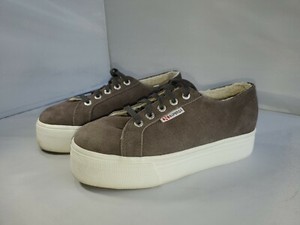 superga grey suede platform