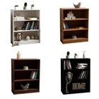 Cambridge 3 Tier Low Bookcase Display Shelving Storage Shelves Wood Unit Stand