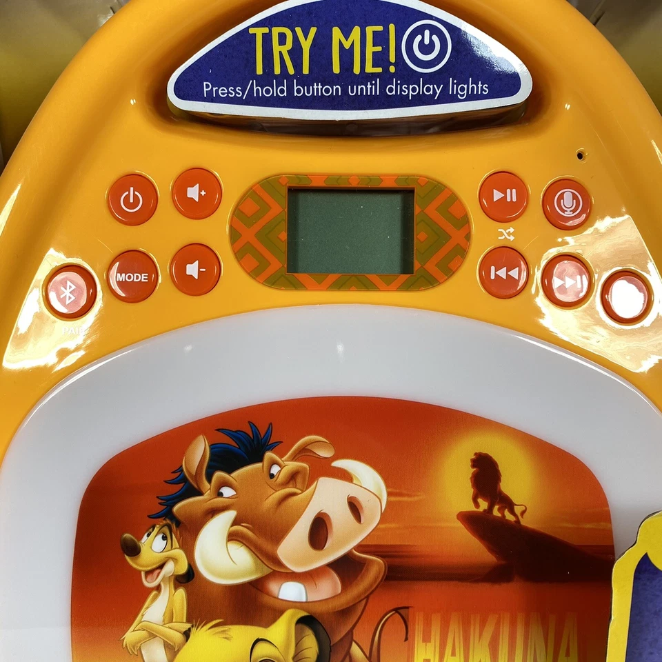 Disney Lion King Karaoke with Light Show Bluetooth MP3 - Image 2 of 4