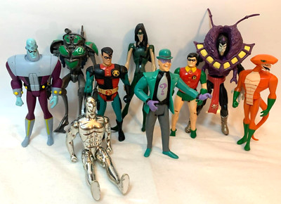 Konvolut DC Comics etc ZUFÄLLIGE Action Figuren Riddler Robin Sliver Surfer (C5)