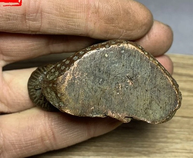 Quemador de incienso monje de latón de 1,9" soporte cónico decoración de estatua budista de loto Foto 4 de 4