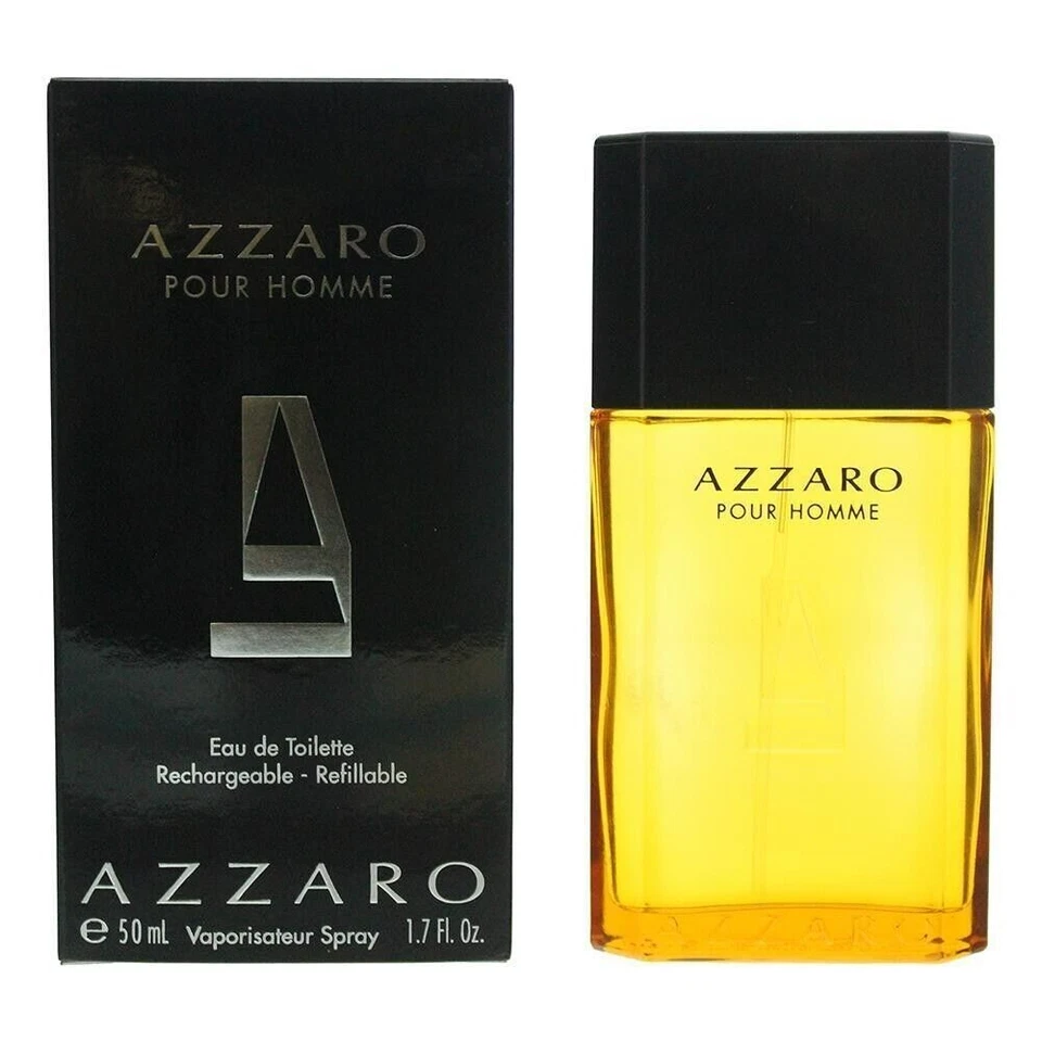 Azzaro Pour Homme Refillable 50ml Eau De Toilette EDT Spray - Brand New