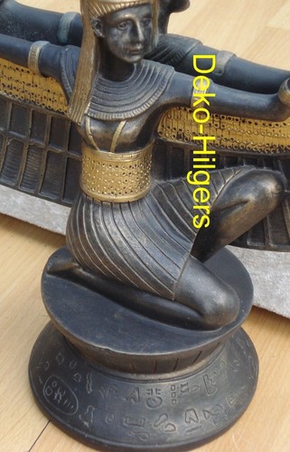 Isis Ägyptische Figur Tutenchamun Spiegel Pharao Skulptur Ägypten 2857 Fa110 - Picture 2 of 2