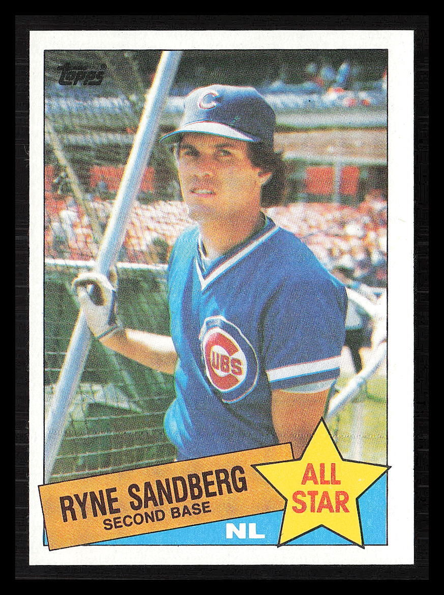 Ryne Sandberg 1985 Topps #713 Chicago Cubs | eBay