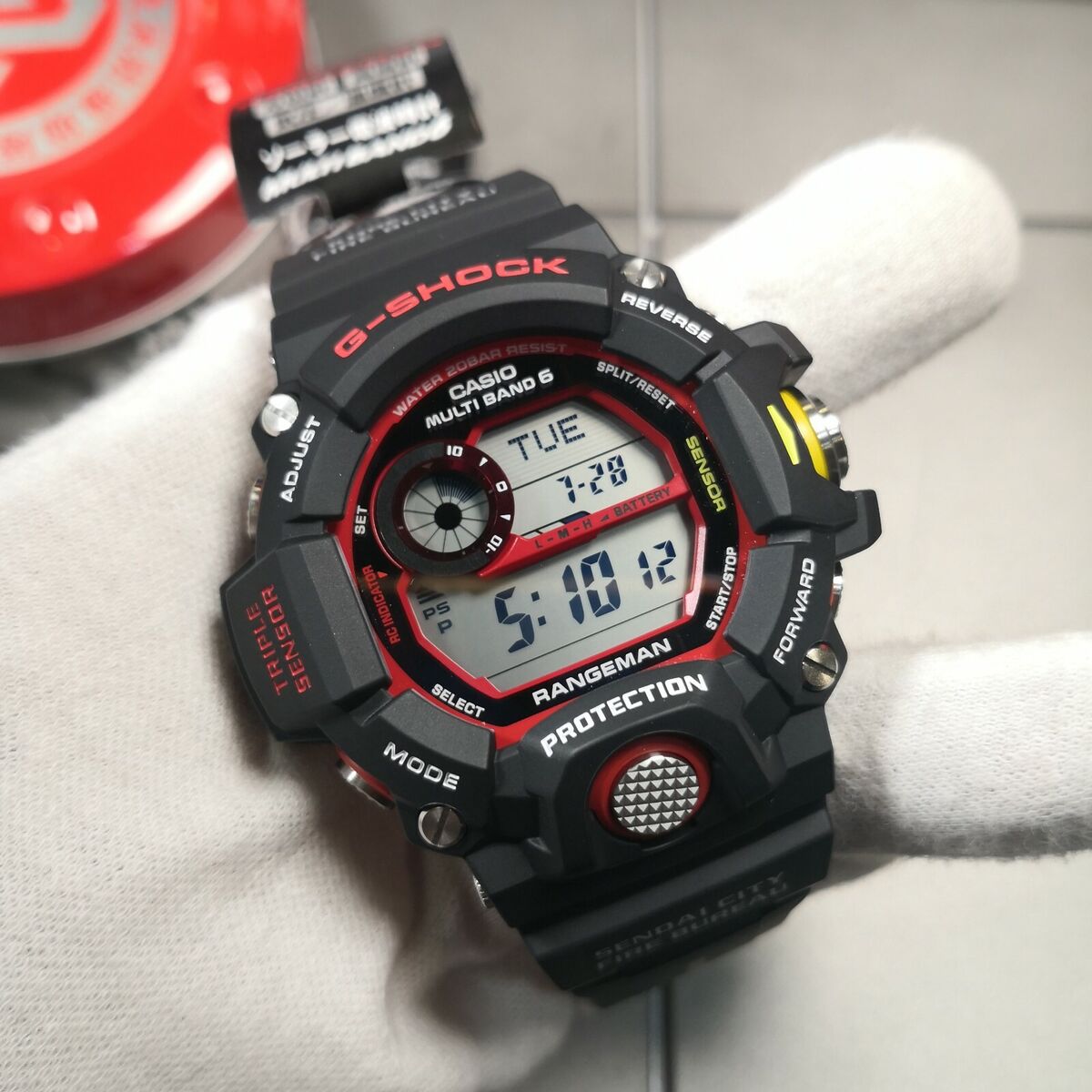 3本 G-SHOCK GW-9400NFST-1AJR 緊急消防援助隊コラボ