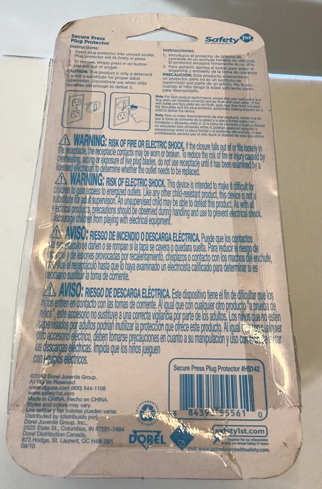 Safety 1st Secure Press Electrical Plug Protectors ( 50 Pack ) Push & Pop - image 3 of 3