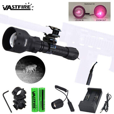 IR Infrared Torch 850nm Night Vision T50 iluminator Hunting Flashlight 50MM Lens 