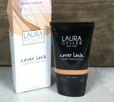 Laura Geller Cover Lock Cream Foundation ~ Golden Medium ~ full size NIB