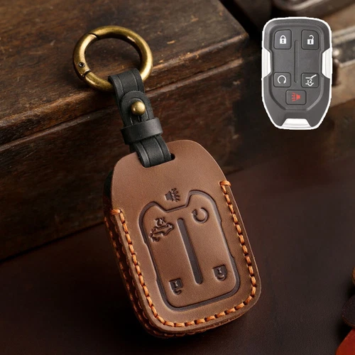 Funda protectora de cuero para llavero de coche de 5 botones para Chevy Silverado ACADIA NUEVO - Imagen 10 de 13
