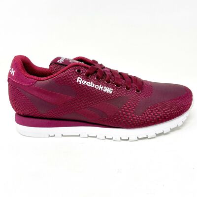 Reebok Classic Runner Jacquard Burgundy Mens 6 Womens 7.5 V66662