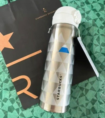 [Unbenutzt] Starbucks Handy Stainless Bottle Mt. Fuji 500ml mit Box