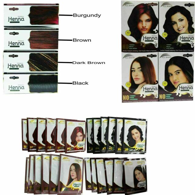 PCC Herbal Henna Powder Hair Colour Dye Perfect Natural Colouring *Ammonia Free