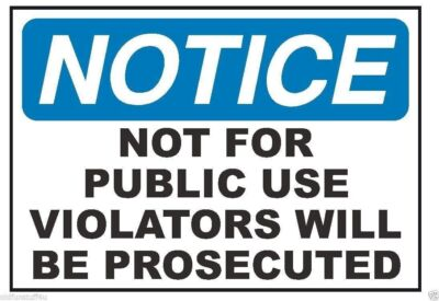 #ad #ad Notice Not For Public Use Safety Sticker Decal $1.40