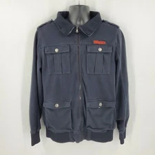 ThirtyTwo Men's JP Walker Full Zip Cotton Knit 4 Pocket Jacket Black Size Small