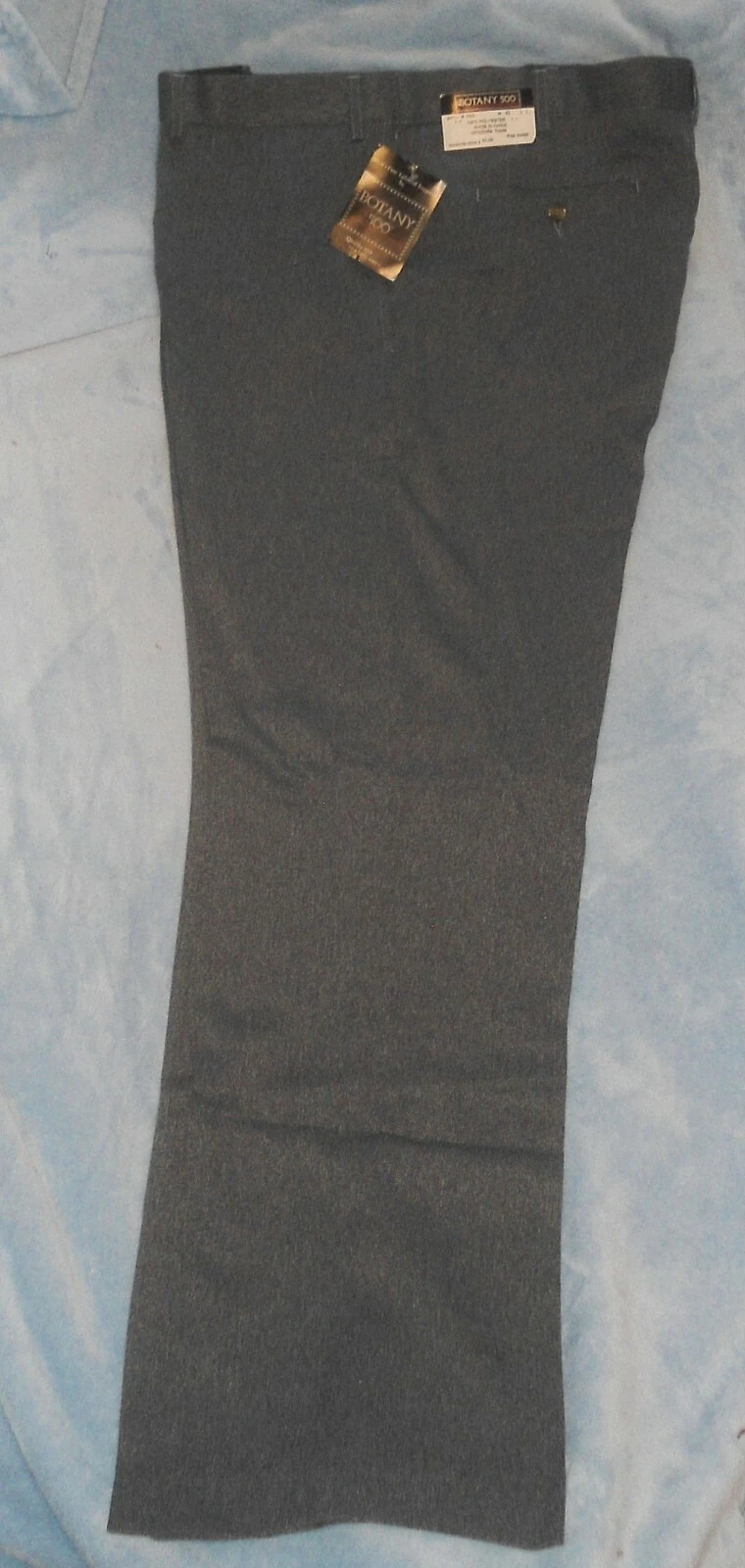 Botany 500 Mens Trousers Pants Style #03G RN 84890 Grey Pattern W 42 Long L NEW