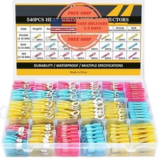 Kit de conectores el ctricos de 540 piezas de conectores de cable termorretr cti