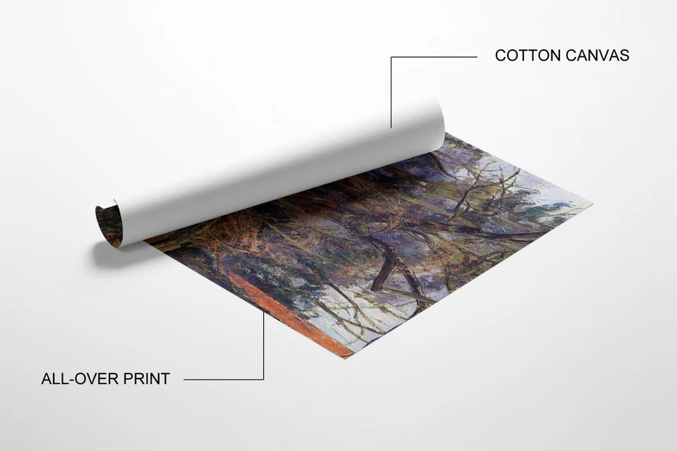 Paul Gauguin Jardín Abandonado en Rouen Giclee Impresión sobre Lienzo 8x10 Decoración de Pared Foto 2 de 2