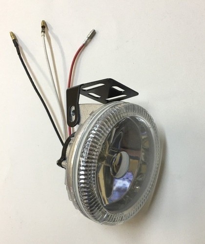 4 INCH CLEAR DRIVING HALOGEN LIGHTS W/BLUE LED ANGEL EYE RING HL-2119 - Picture 9 of 12