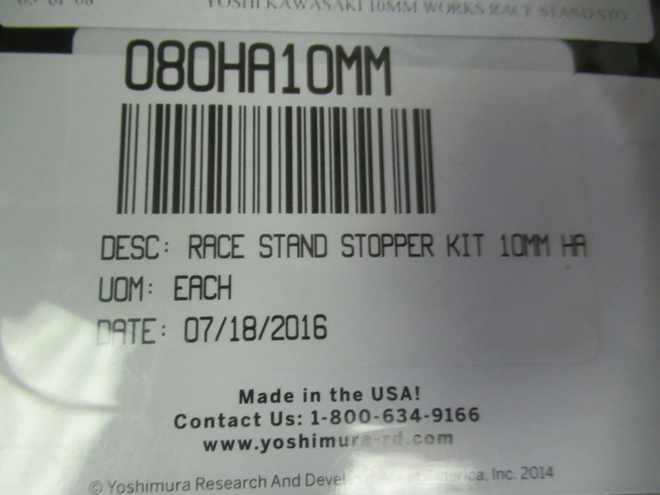 JUEGO DE BOTONES TAPÓN SOPORTE CARRERA ANODIZADO BILLET YOSHIMURA - 10mm KAWASAKI + KTM Foto 4 de 4
