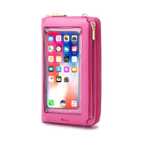 Touch Screen Phone Bag Small Crossbody Bag Shoulder Handbag RFID Blocking Wallet - Picture 34 of 36