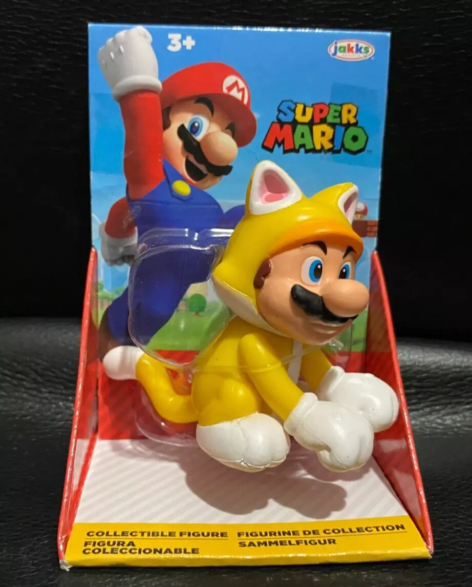  World of Nintendo 91424 2.5 Cat Mario Action Figure : Toys &  Games