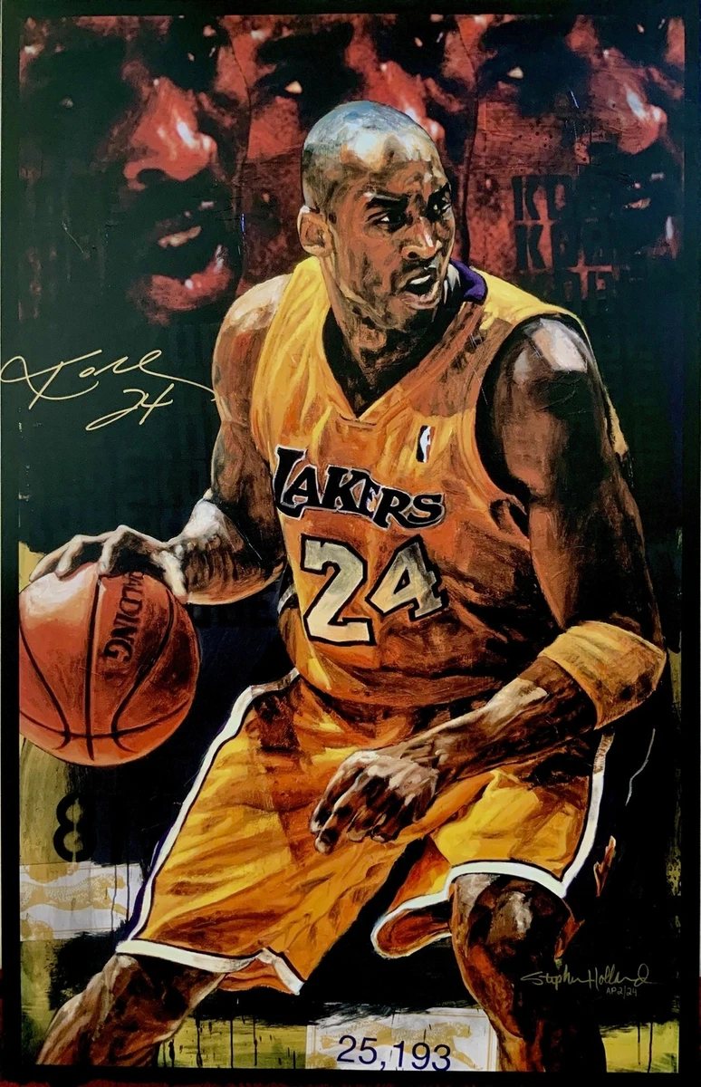 Kobe Bryant 8/24 by E.Ay.Art Canvas Print / Canvas Art by E Ay - Fine Art  America