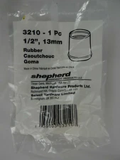 White Rubber Chair/Table Leg Tips Non Skid Shepherd Hardware 3210  1/2"  13mm