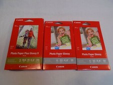 Cannon Photo Paper Glossy 4x6 100 Sheets 50 in each pack  100 Plus II NEW Lot