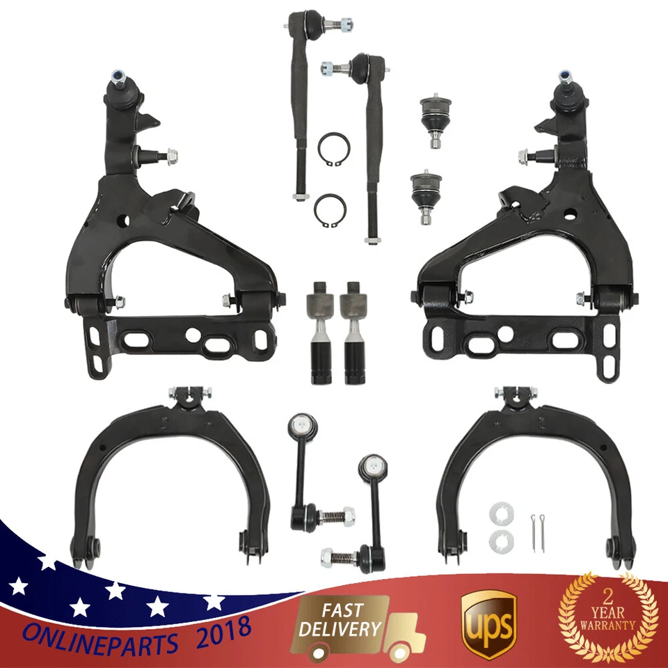 Kit de suspensión delantera 12 piezas K620468 para Chevy Trailblazer GMC Envoy 2002-2003 Foto 2 de 4