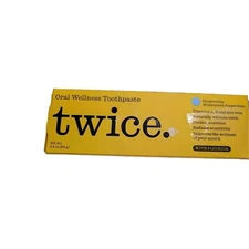 Twice Oral Wellness FLUORIDE Toothpaste - Wintergreen Peppermint (READ)