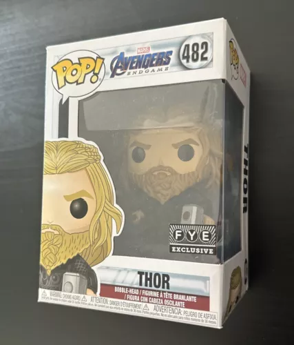 Funko Pop! Marvel Avengers Endgame: Thor #482 FYE Exclusive, *Vaulted* *Dented*