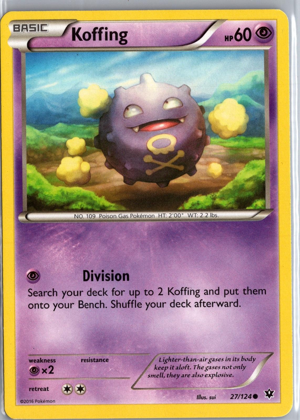 Koffing 27/124 Common Fates Collide Pokemon Lightly Played