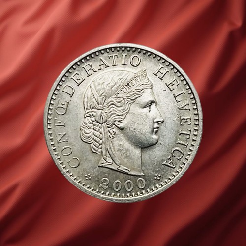 2000 B Switzerland 20 Rappen - Combined Ship - Picture 1 of 2