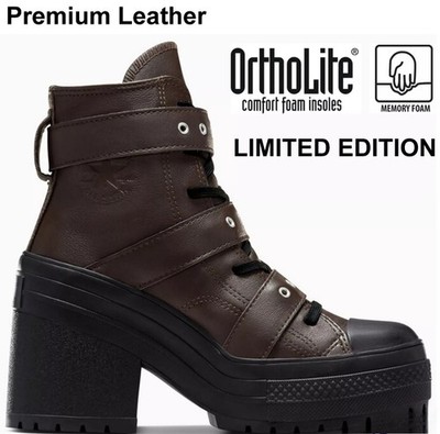 CONVERSE Chuck 70 De Luxe Heel Leather & Buckles High Top, Platform A12209C NEW!