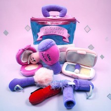 Build A Bear Furbulous Beauty Kit 7pc Plush Makeup Set Hair Dryer BABW Y2K