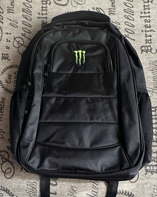 Monster Energy Black Backpack W/ Laptop Compartment