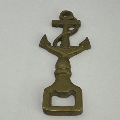 Brass Anchor Bottle Opener Nautical Barware Beer Tool Vintage Style