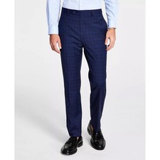 Calvin Klein Mens Slim Fit Plaid Suit Pants 36 X 29 NEW $95 JMROPJSY0871