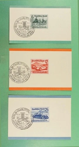 DR WHO 1939 GERMANY 3 FDC? CAR EXPO CARD SEMI POST R32937